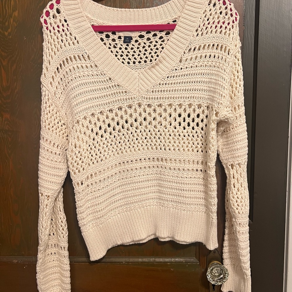 Women's Cream Knit Sweater